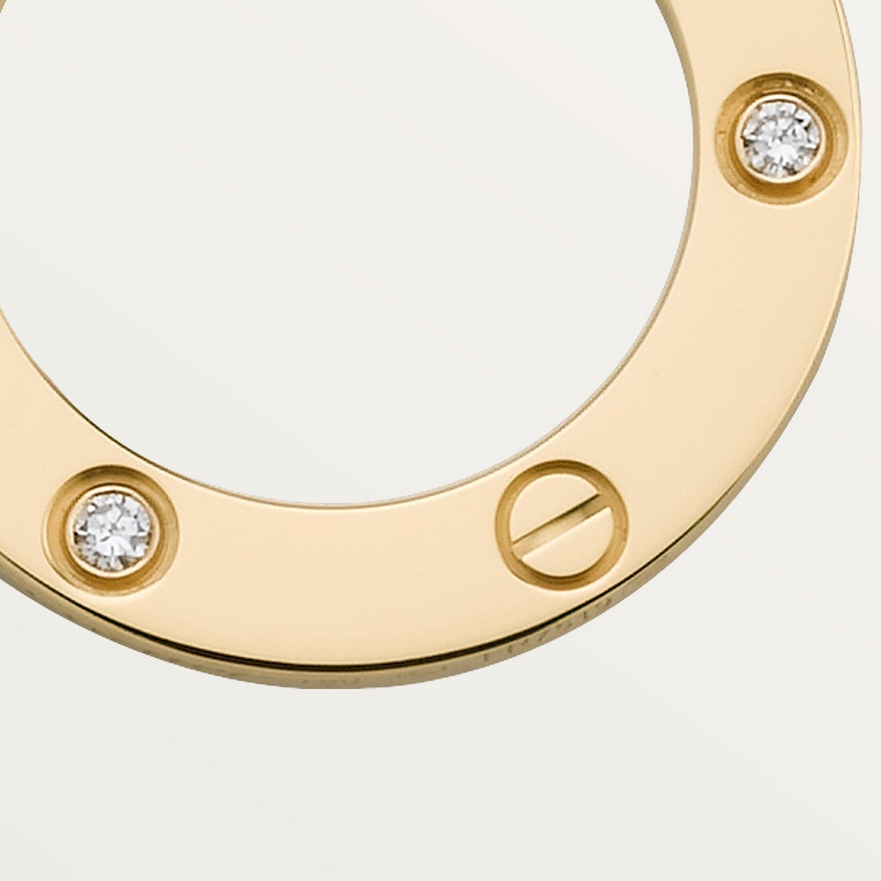 COLLIER CARTIER PENDENTIF LOVE 3 DIAMONDS GOLD