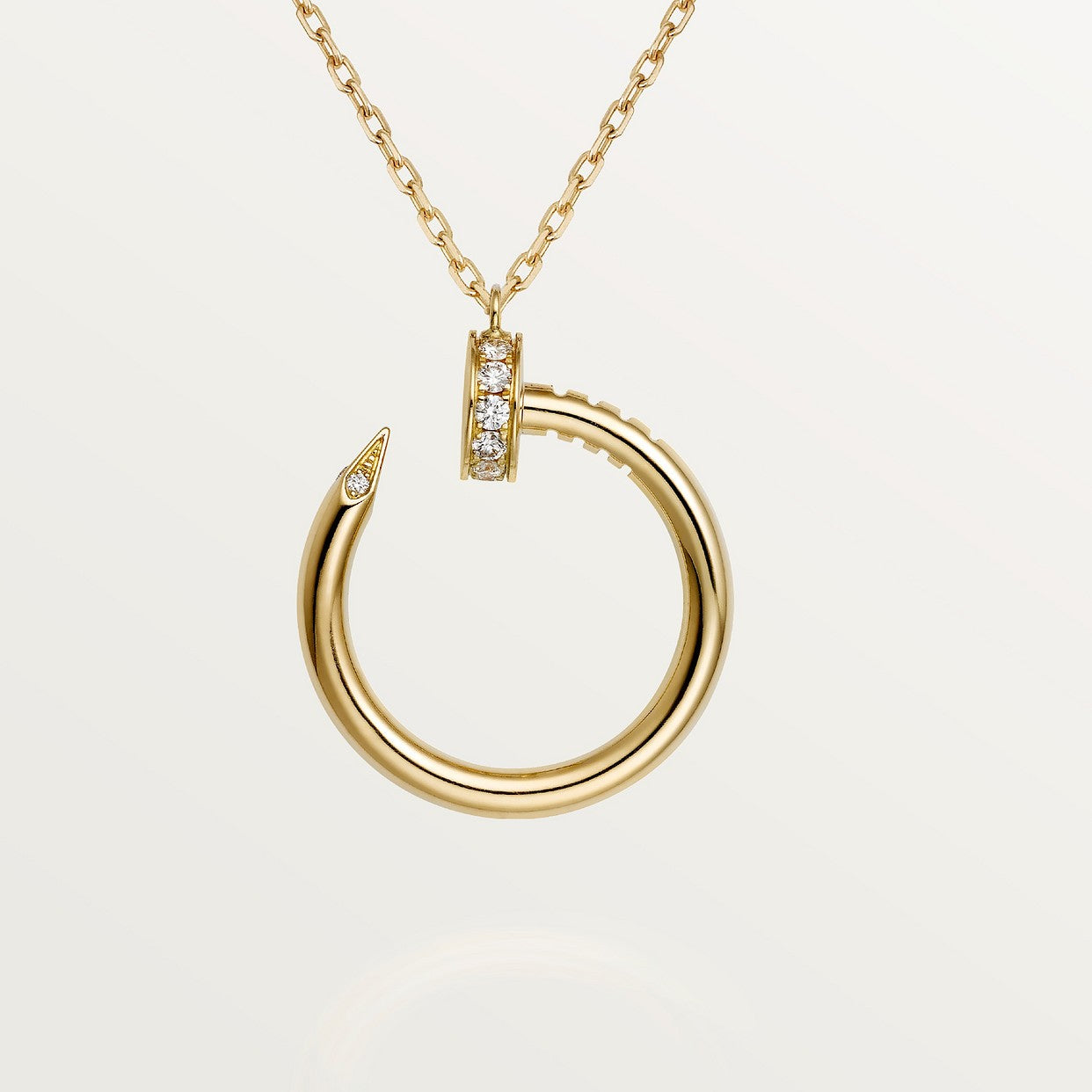 COLLIER CARTIER PENDENTIF JUST UN CLOU DIAMANTS ROSE GOLD