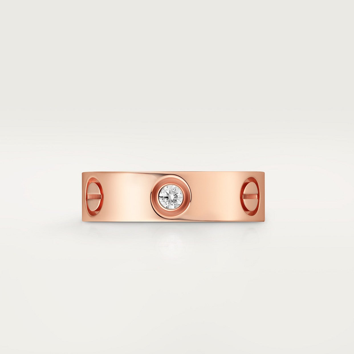 BAGUE CARTIER LOVE MODÈLE CLASSIQUE ROSE GOLD 3 DIAMANTS