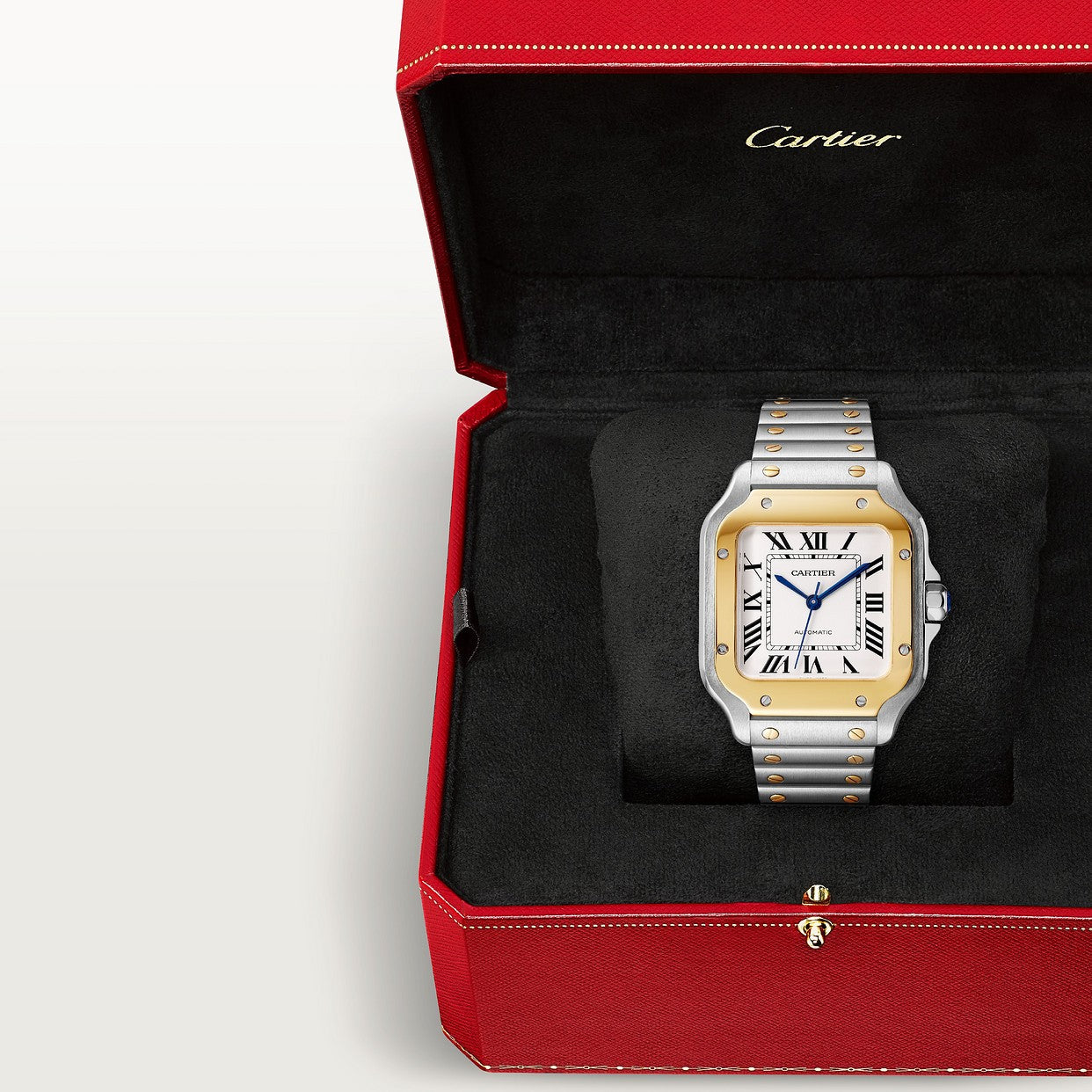 CARTIER SANTOS ARGENTÉ ET OR AVEC