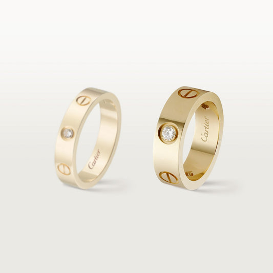 BAGUE CARTIER LOVE MODÈLE CLASSIQUE GOLD 3 DIAMANTS