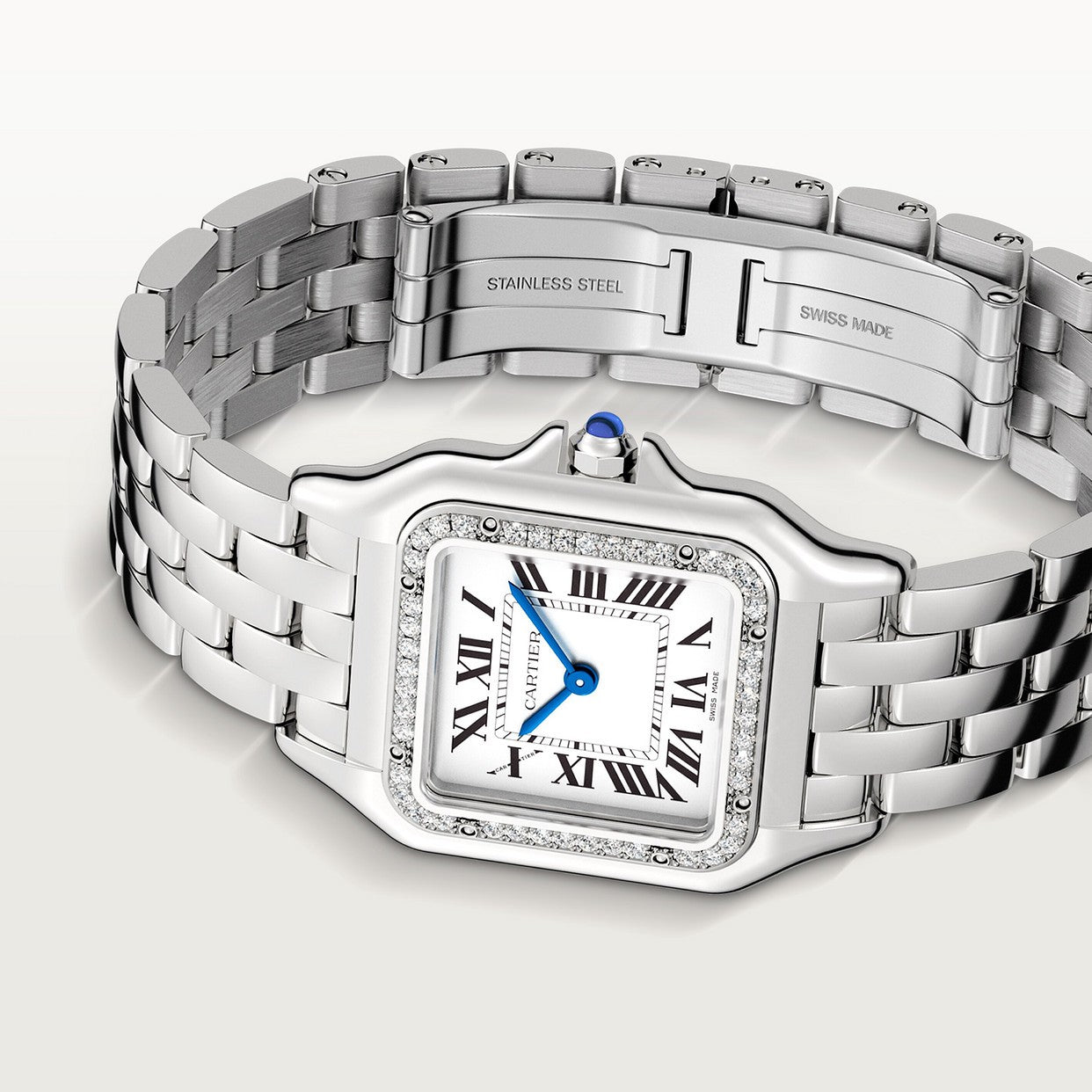 CARTIER PANTHERE ARGENTÉ AVEC STRASS