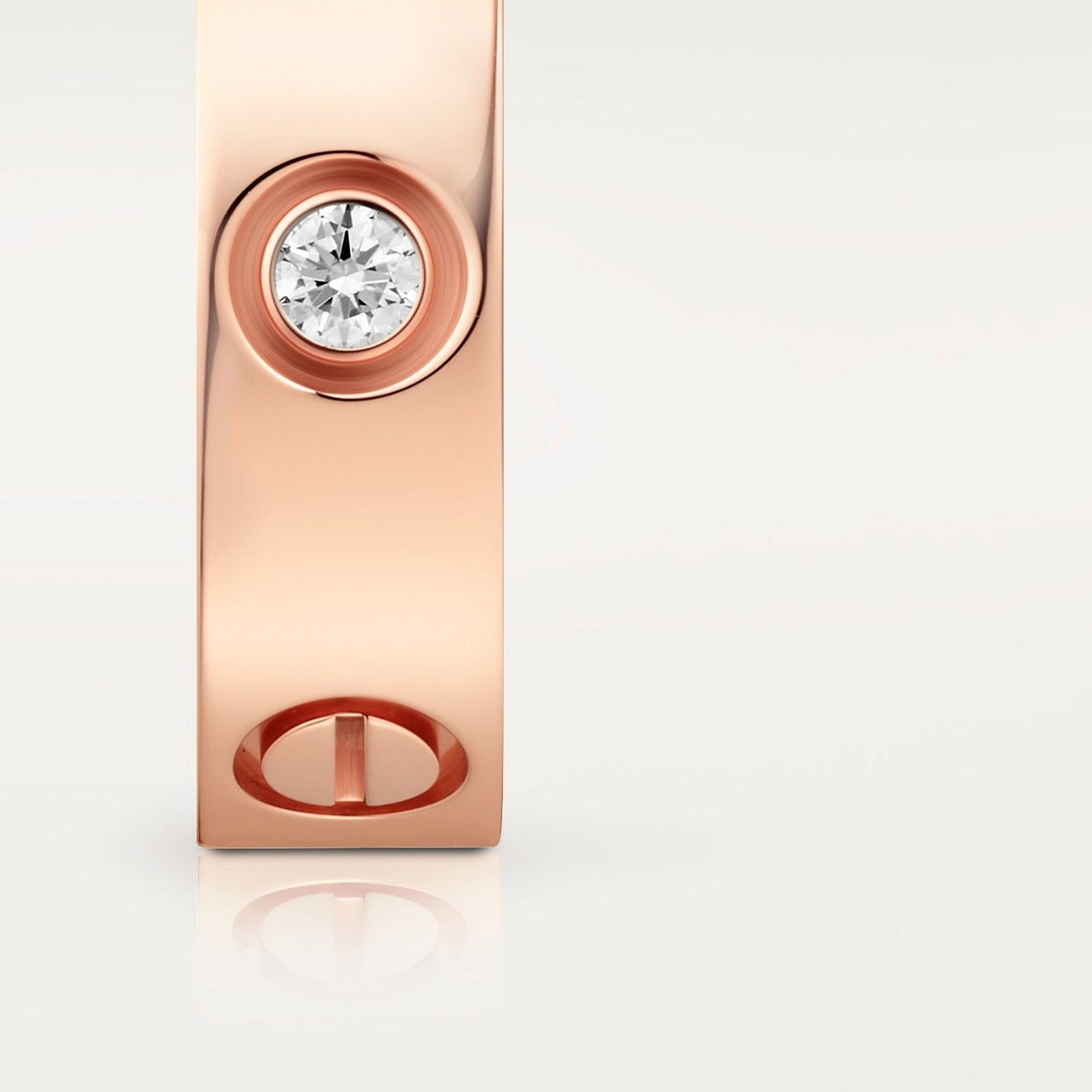 BAGUE CARTIER LOVE MODÈLE CLASSIQUE ROSE GOLD 3 DIAMANTS