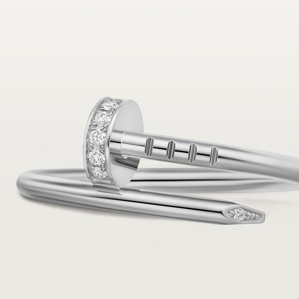 BAGUE CARTIER JUSTE UN CLOU PETIT MODÈLE DIAMANTS WHITE GOLD