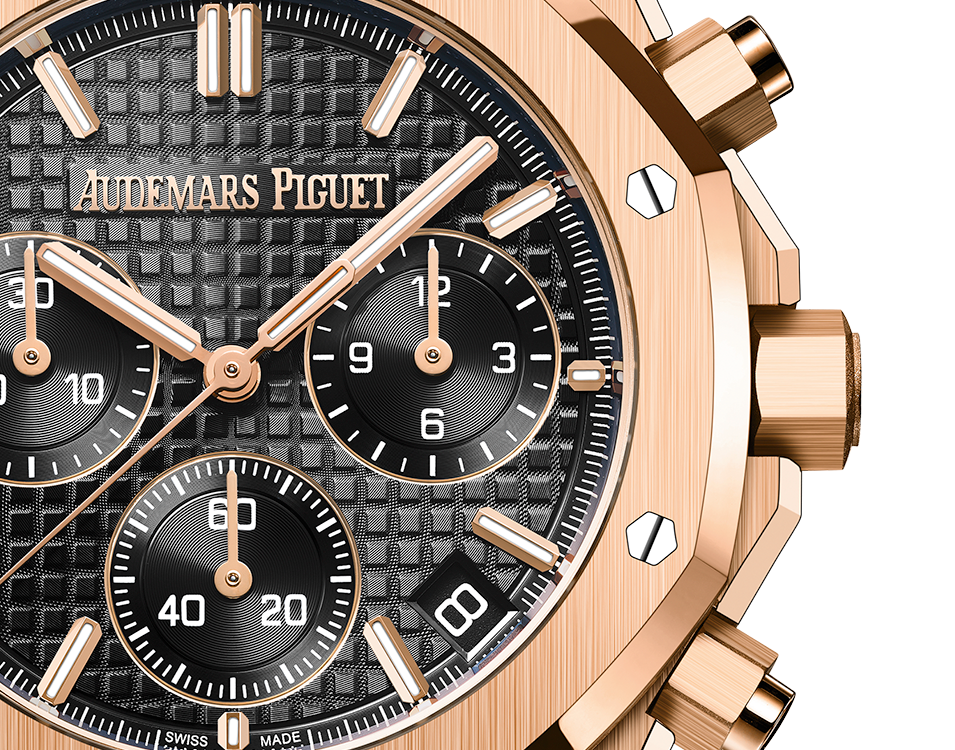 AP ROYAL OAK 3B ROSE GOLD AND BLACK